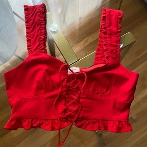 Ruffle Crop Top
